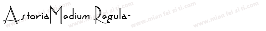 AstoriaMedium Regula字体转换